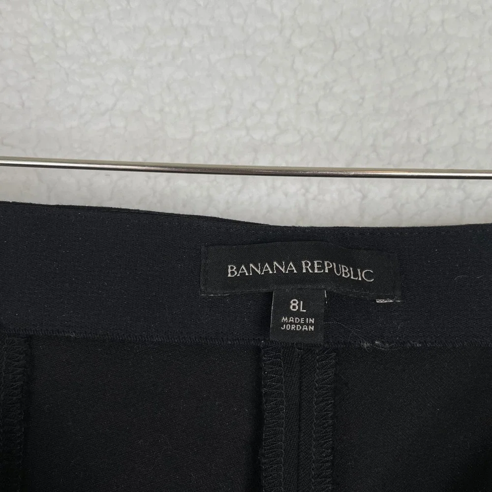 Banana Republic Sloan Black Slim Fit Seamed Front Pants‎ 8L High Rise Workwear